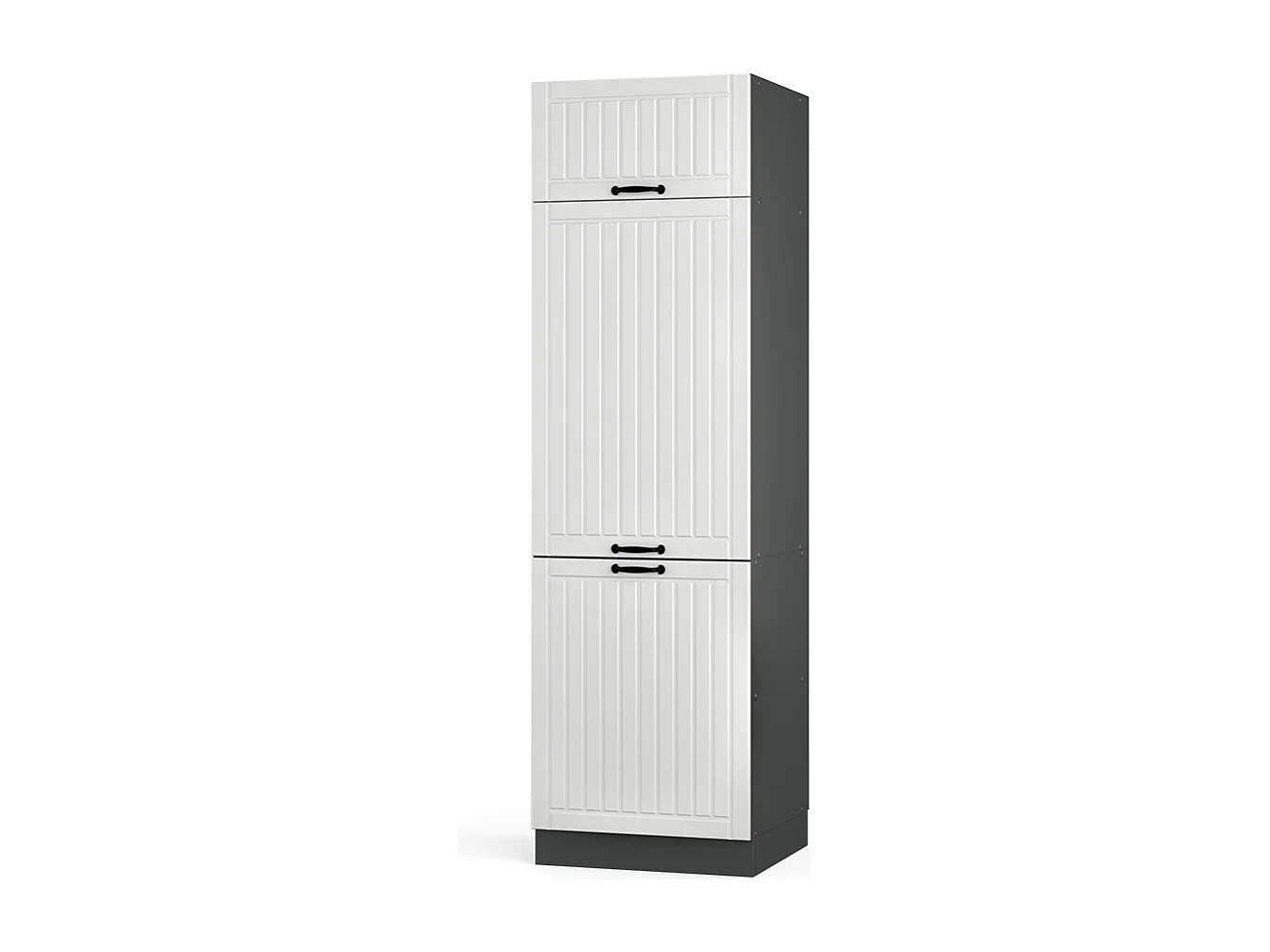 Armoire pour frigo blanc campagne 60x58.1x206.8 fame-line