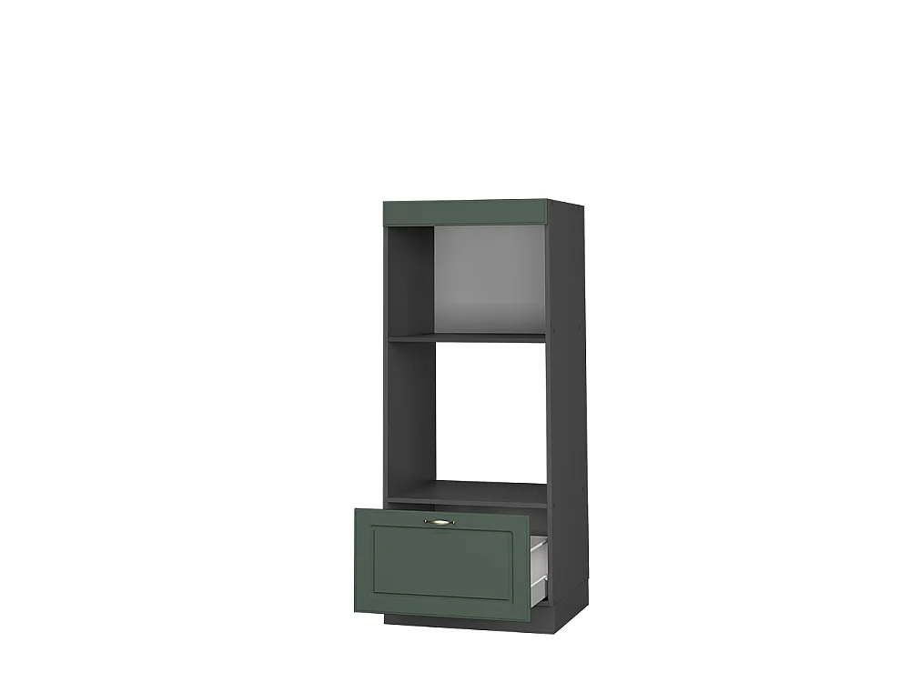 Armoire micro-ondes vert or campagne 60x58.1x153.6 fame-line