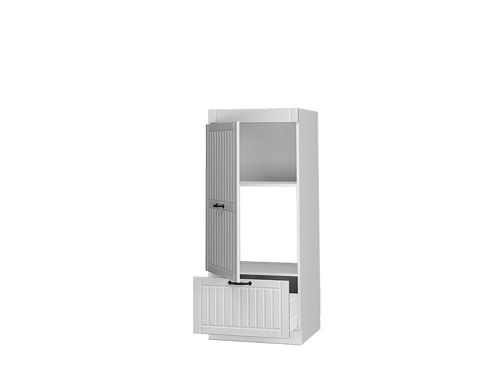 Armoire micro-ondes blanc campagne 60x58.1x153.6 fame-line