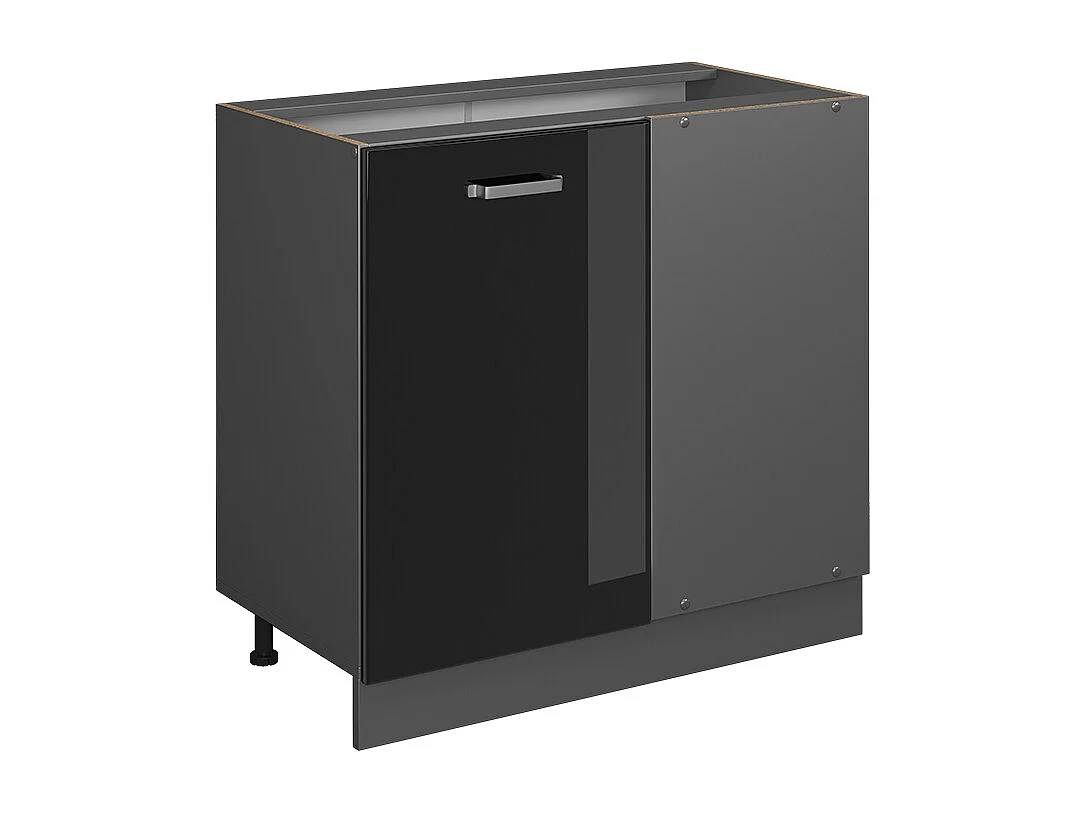 Meuble dangle noir haute brillance 86x46x81.6 r-line