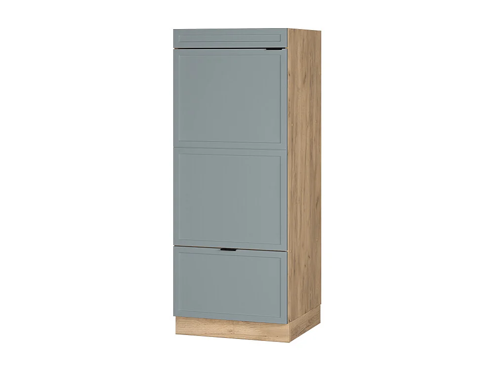 Armoire micro-ondes bleu clair-gris 60x58.1x153.6 fame-line