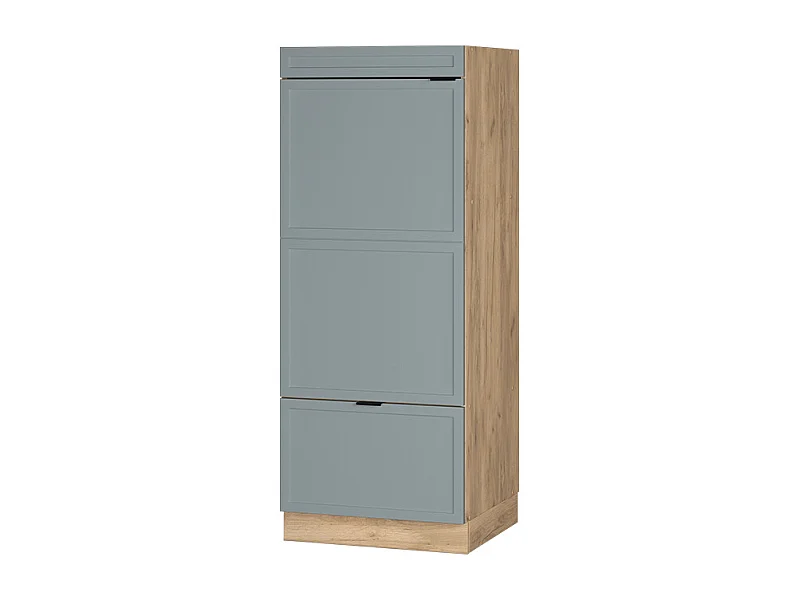 Armoire micro-ondes bleu clair-gris 60x58.1x153.6 fame-line