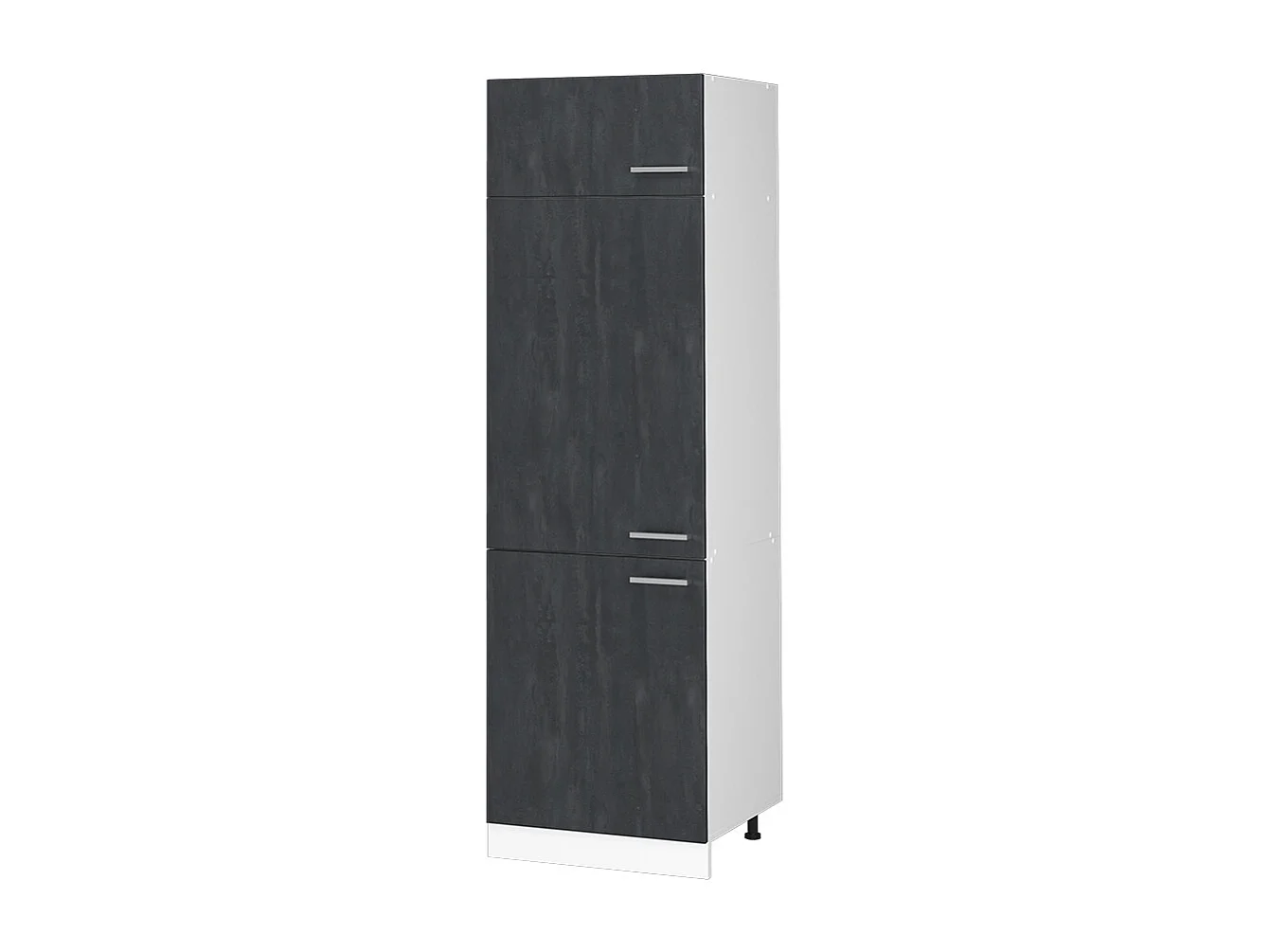 Armoire pour frigo béton noir 60x57.2x206.8 r-line