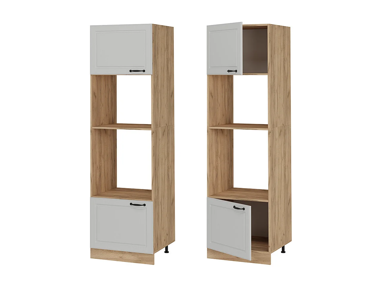 Szafka do mikrofalówki biały domek wiejski 60x57.2x206.8 r-line