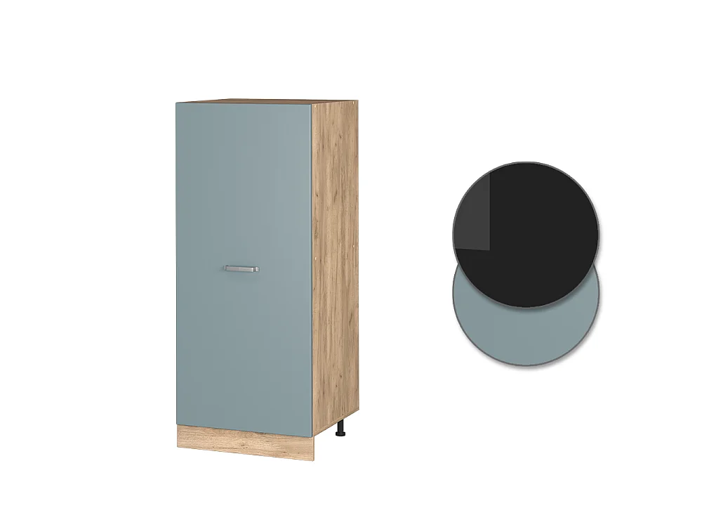 Tall cabinet blue-grey 60x57x143 r-line