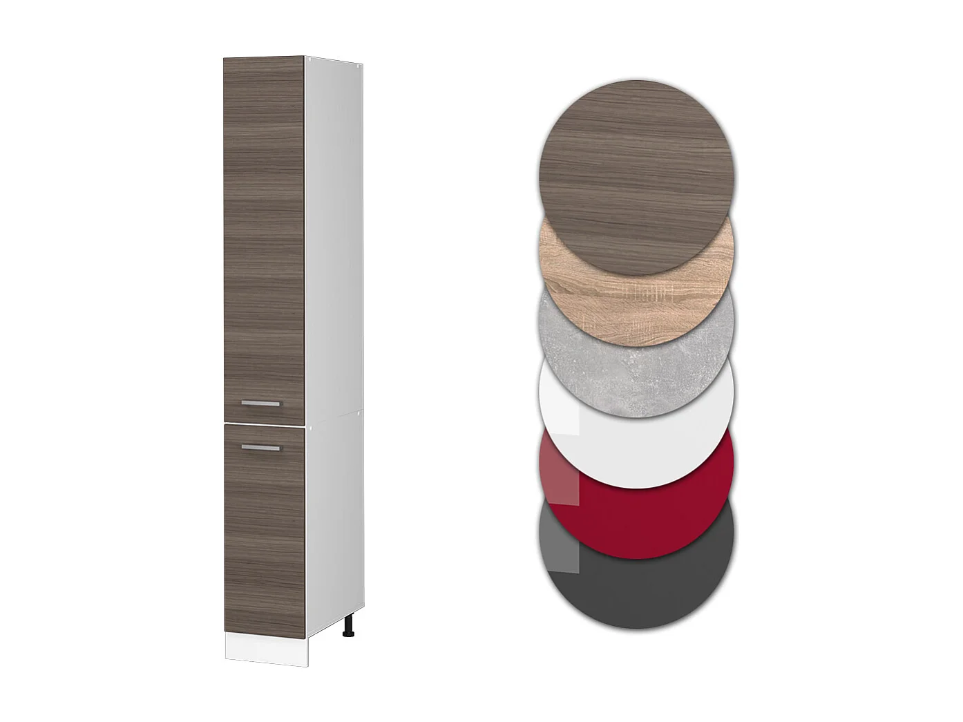 Meuble haute de cuisine gris noble 30x57.2x206.8 r-line