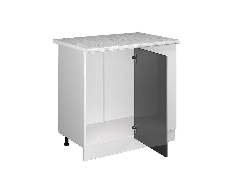 Corner cabinet anthracite high gloss 86x60x81.6 r-line