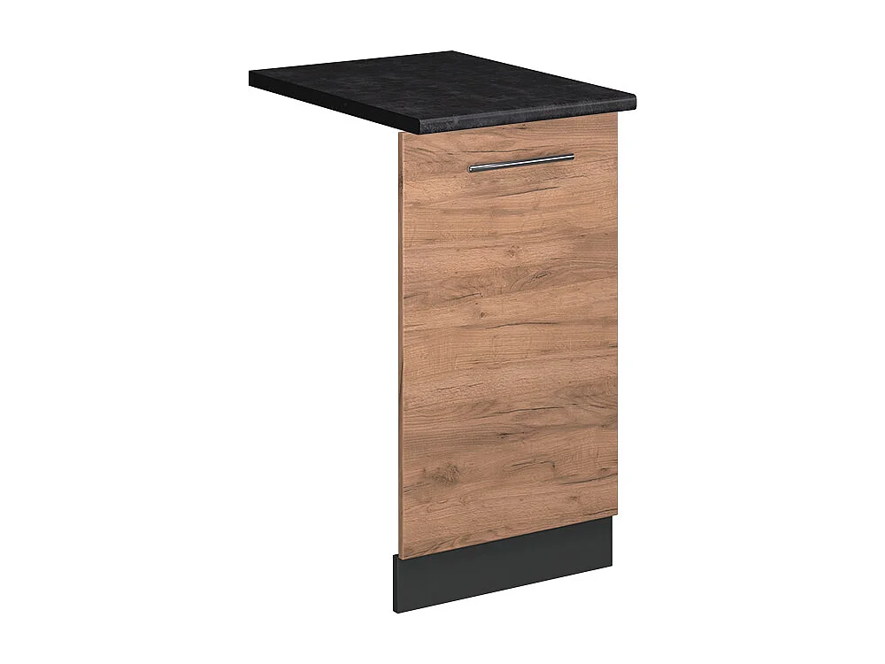 Façade de lave-vaisselle chêne de force doré 45x1.6x81.8 fame-line