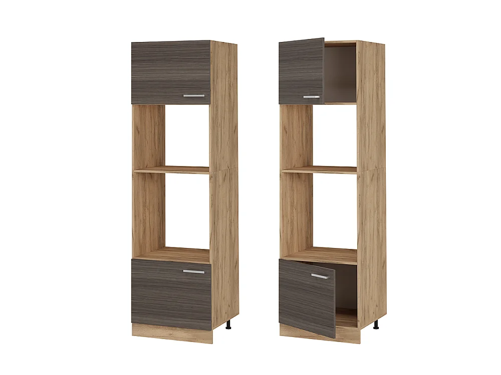 Mikrovågsskåp ädelgrå 60x57.2x206.8 r-line