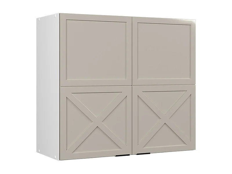 Armoire en verre grisbeige 80x34.1x72 fame-line