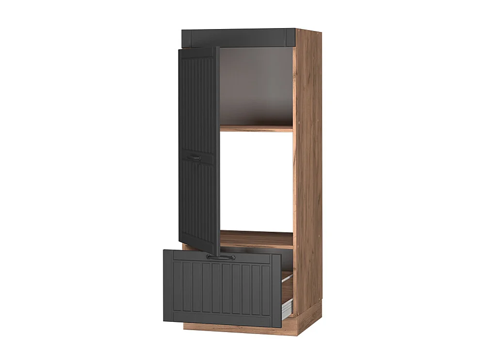 Szafka do mikrofalówki ciemnoszary 60x58.1x153.6 fame-line