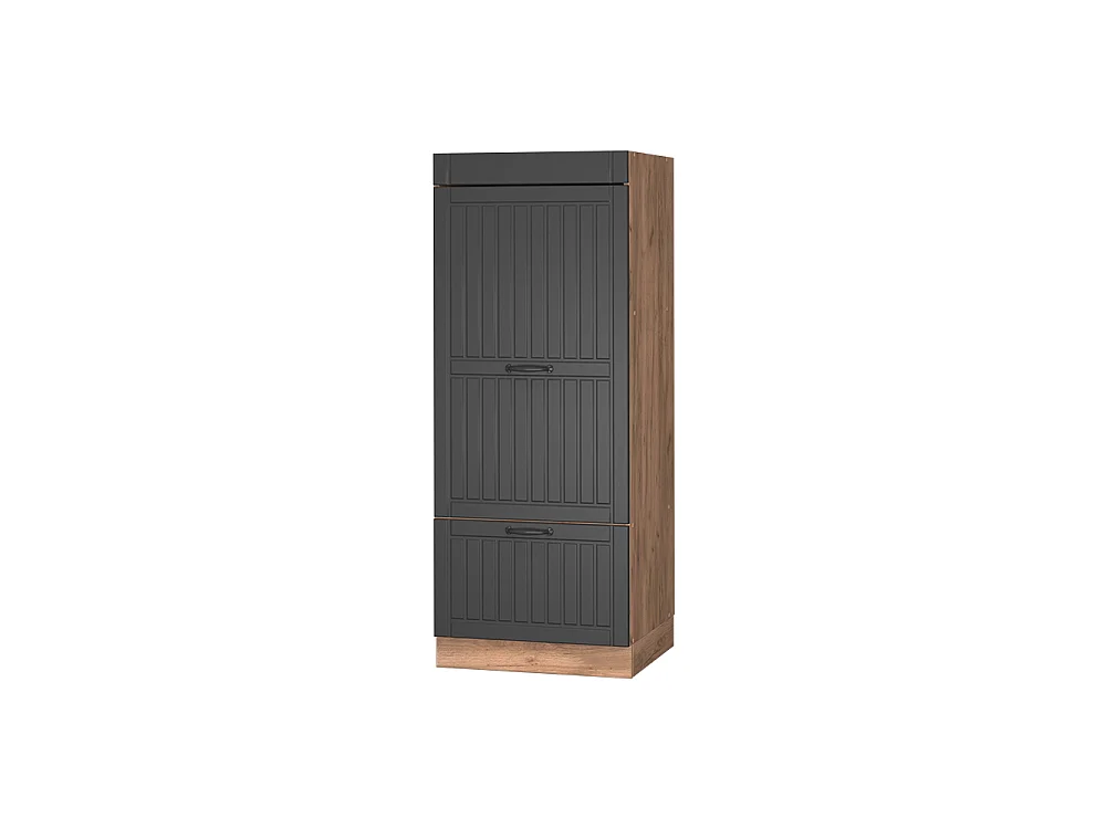 Microwave cabinet dark grey 60x58.1x153.6 fame-line