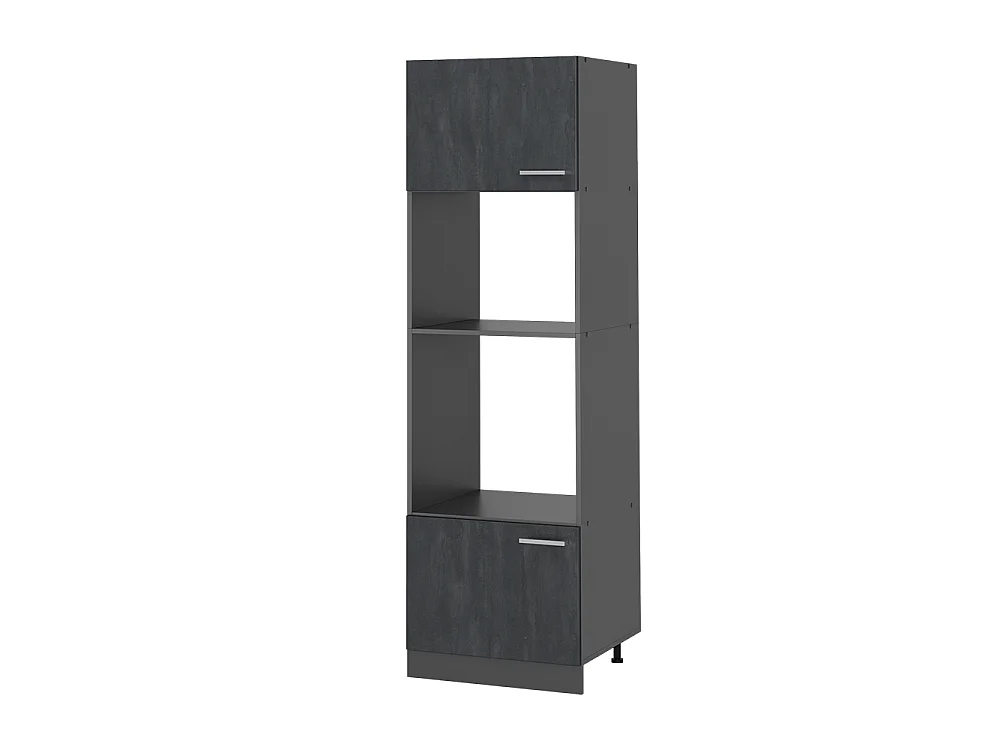 Armoire micro-ondes béton noir 60x57.2x206.8 r-line