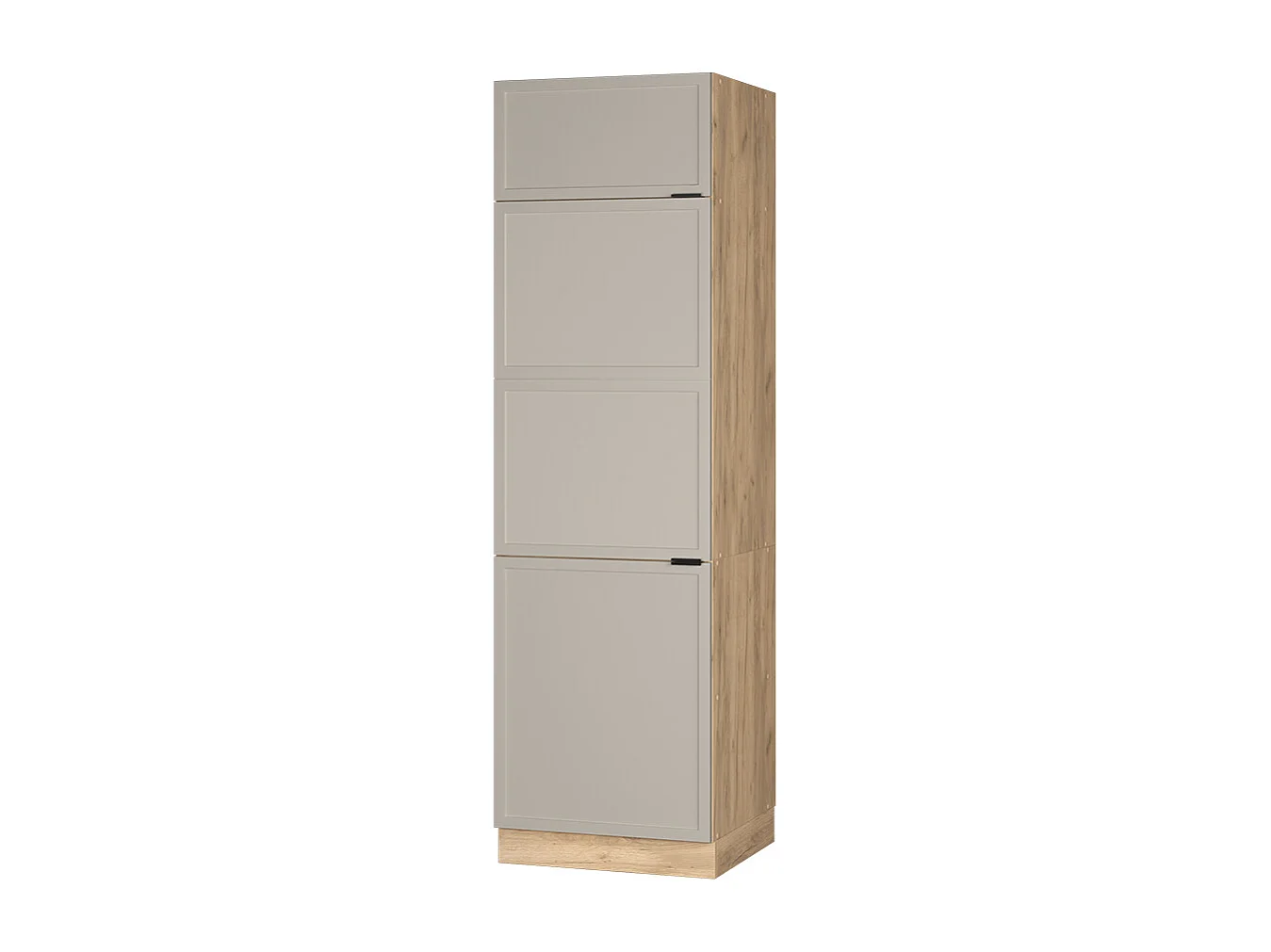 Armoire pour frigo grisbeige 60x58.1x206.8 fame-line