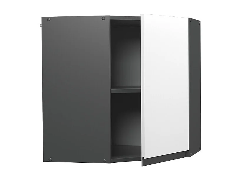 Armario colgante de esquina blanco 57x34.1x60 r-line