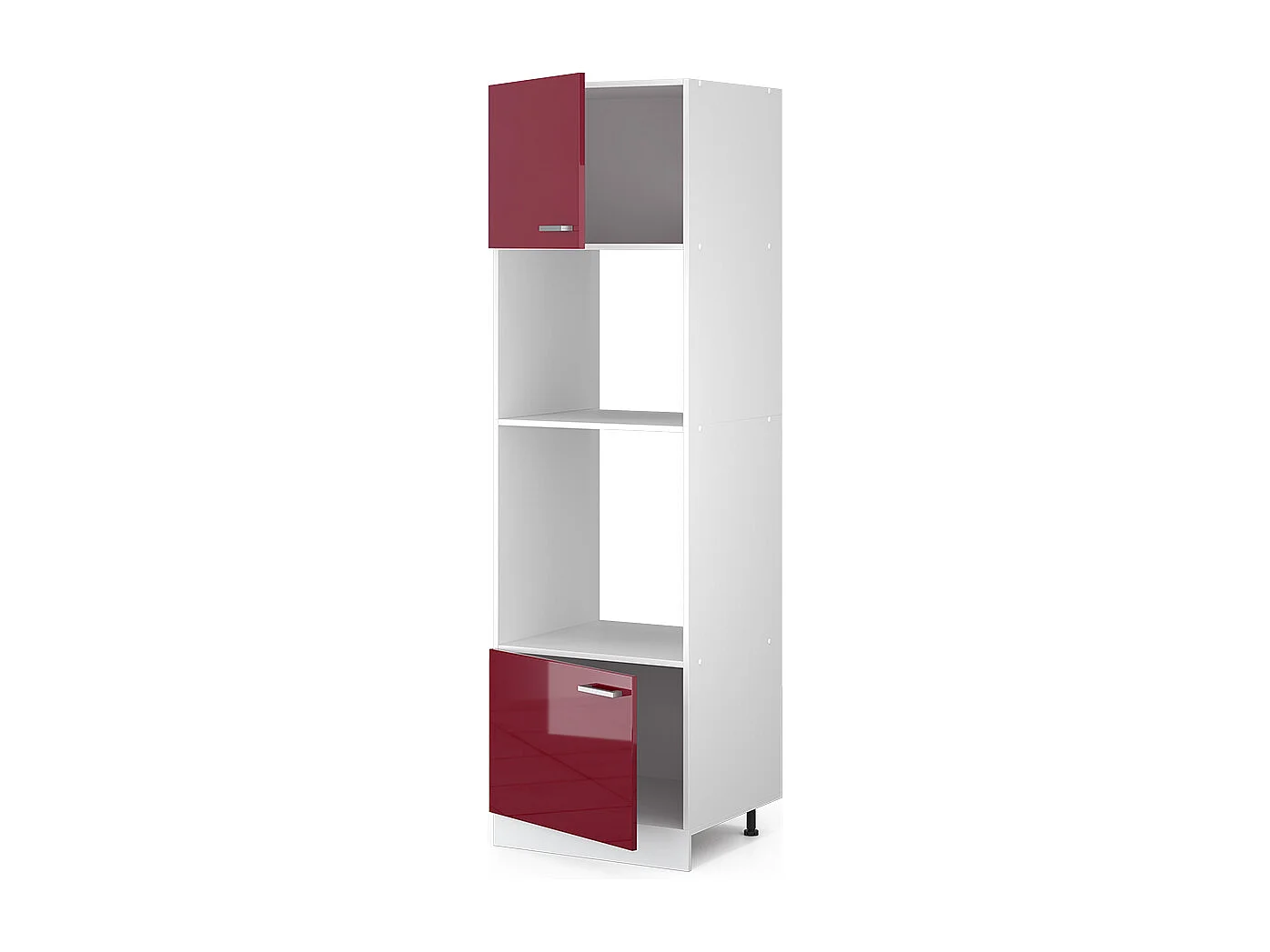 Armoire micro-ondes rouge brillant 60x57.2x206.8 r-line
