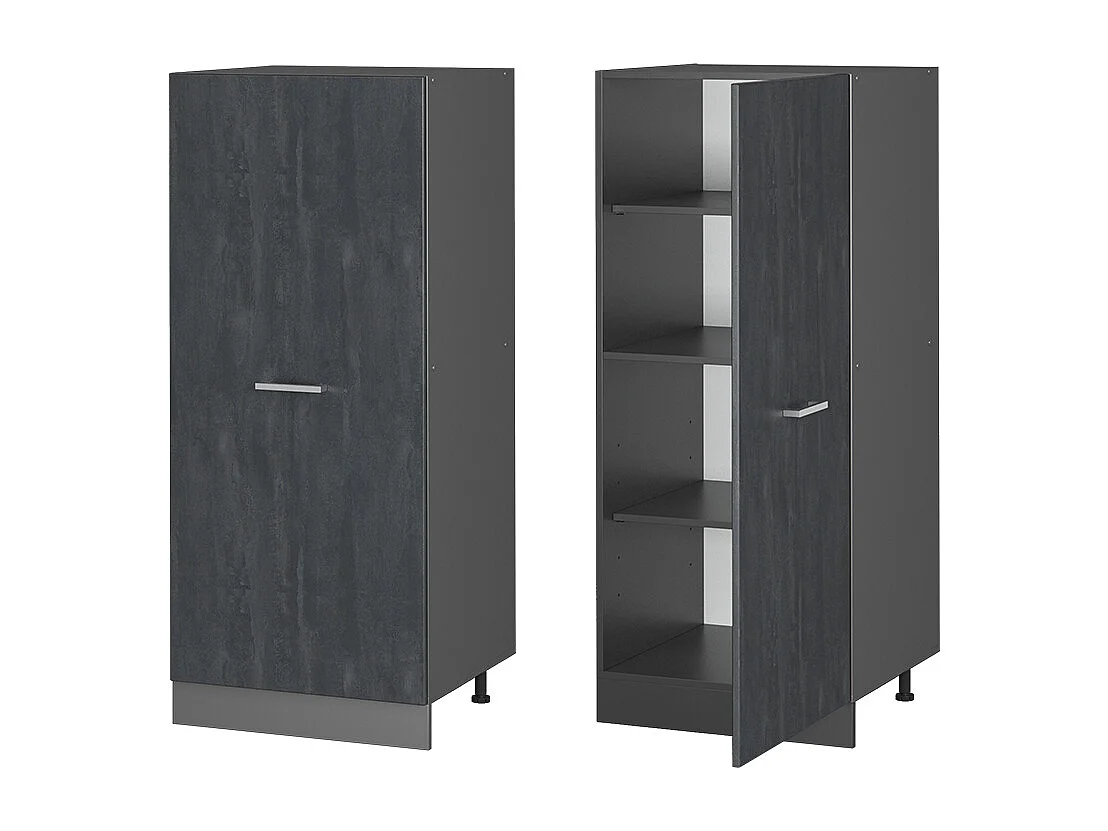 Armoire haute béton noir 60x57x143 r-line