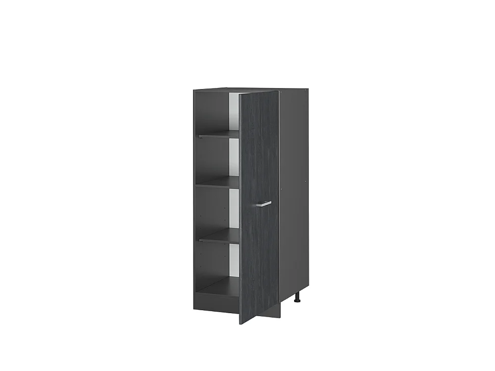 Tall cabinet black concrete 60x57x143 r-line