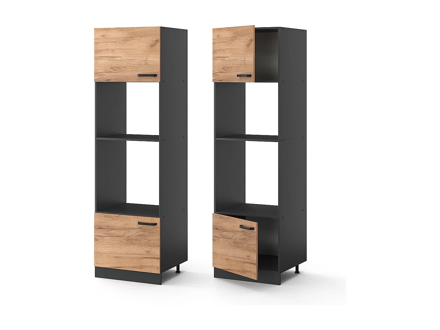 Armoire micro-ondes chêne de force doré 60x57.2x206.8 r-line