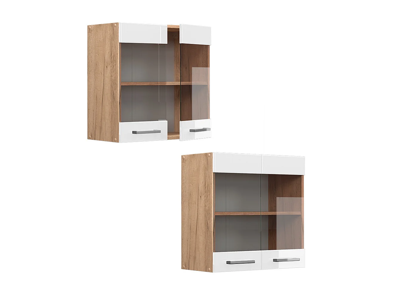 Armoire en verre blanc haute brillance 60x31x60 r-line