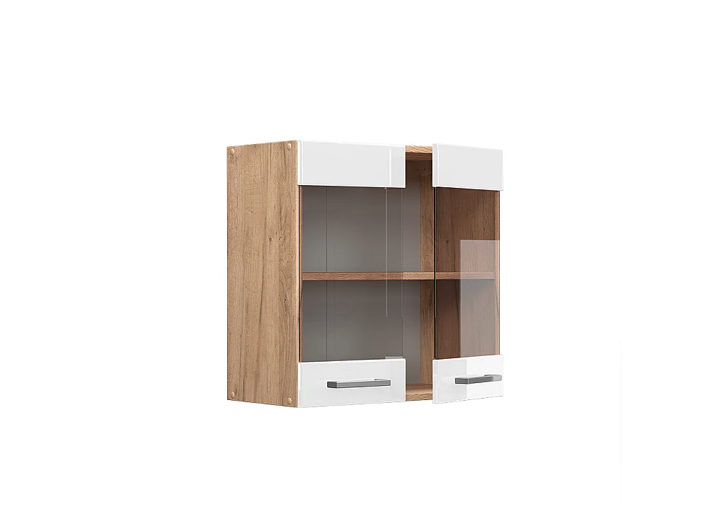 Armoire en verre blanc haute brillance 60x31x60 r-line