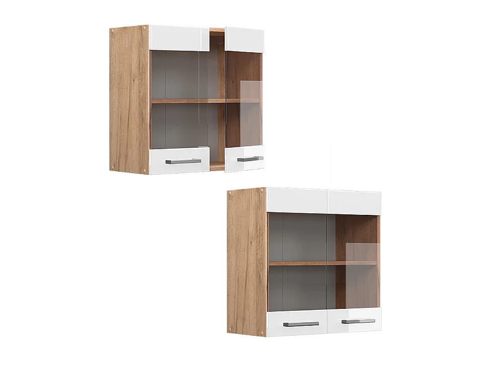 Armoire en verre blanc haute brillance 60x31x60 r-line