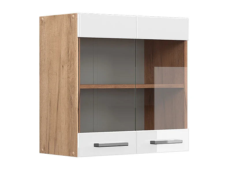 Armoire en verre blanc haute brillance 60x31x60 r-line