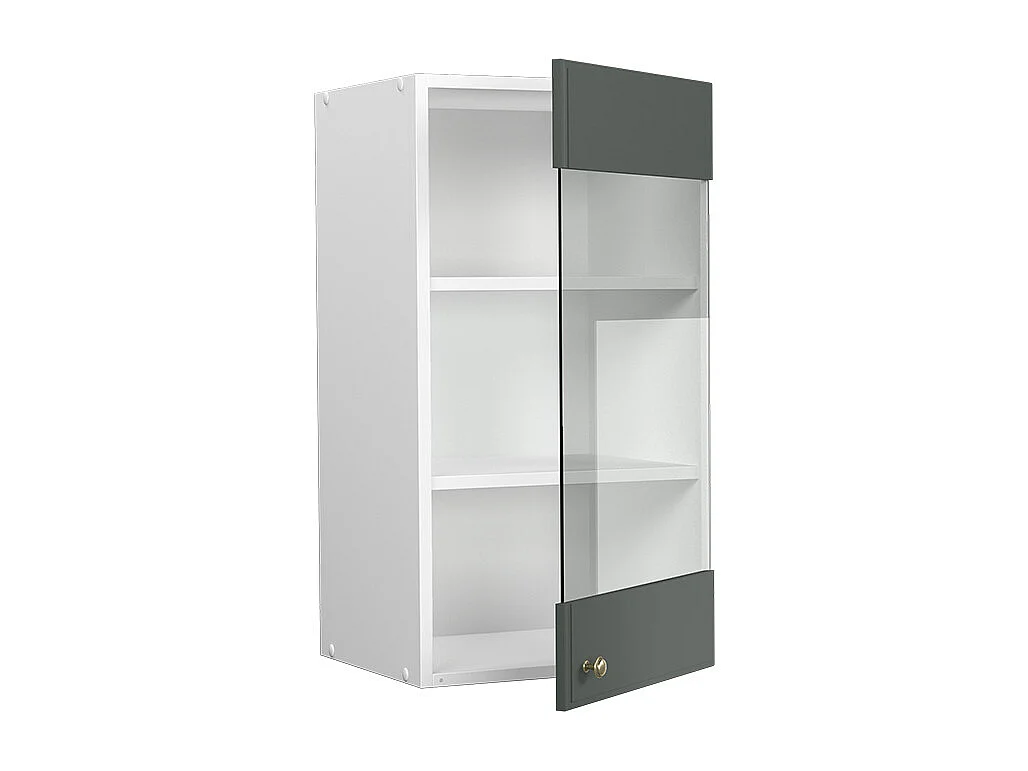 Armoire en verre vert or campagne 40x34.1x72 fame-line