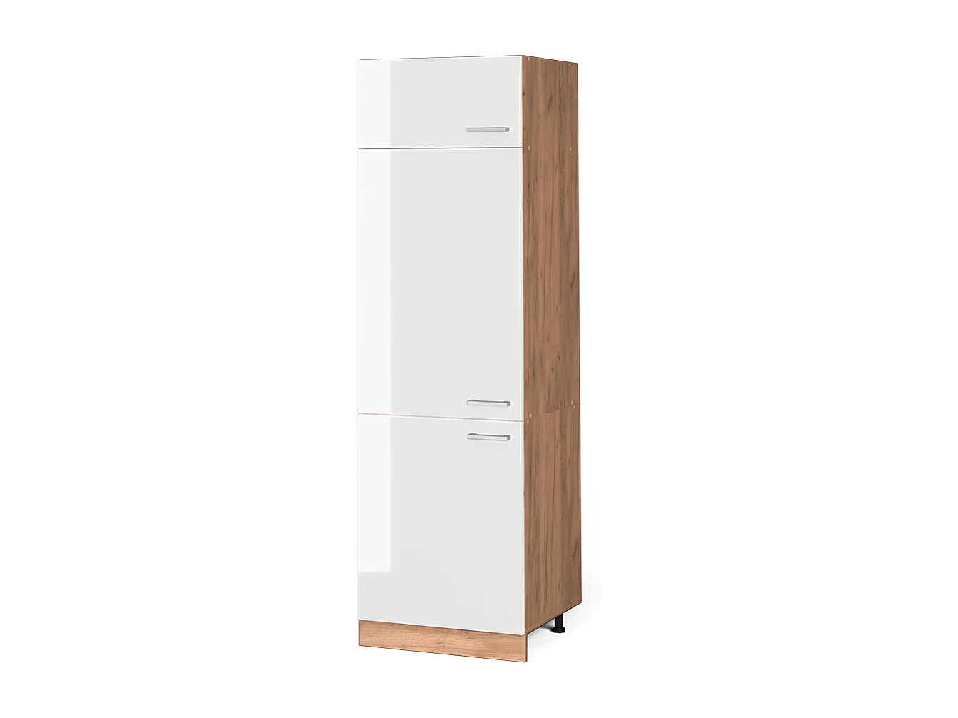 Armoire pour frigo blanc haute brillance 60x57.2x206.8 r-line