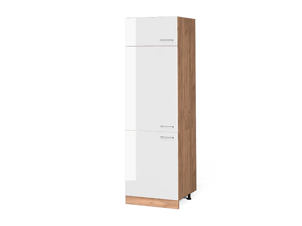 Armario para frigorífico empotrado blanco alto brillo 60x57.2x206.8 r-line