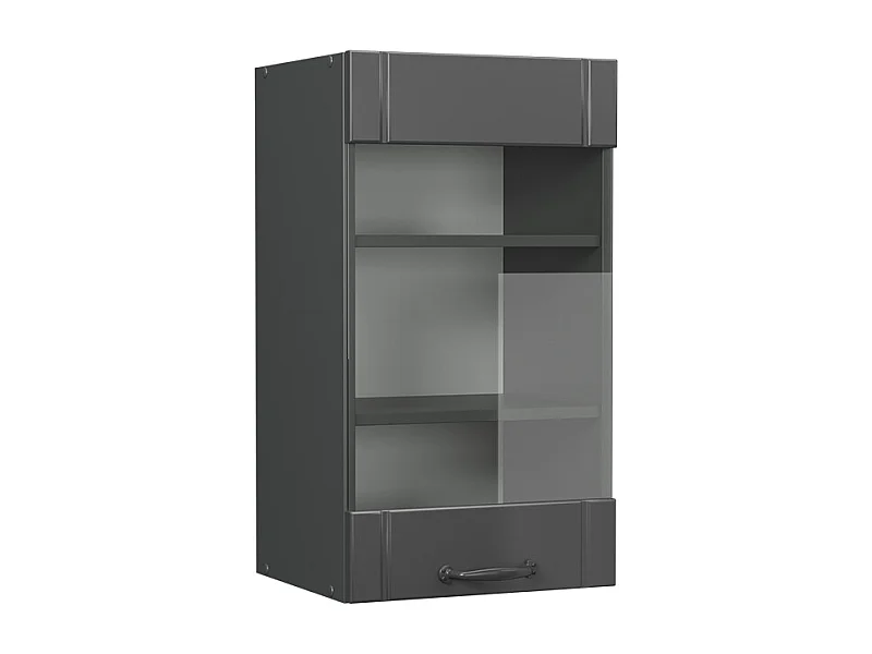 Glazen keukenkast donkergrijs 40x34.1x72 fame-line