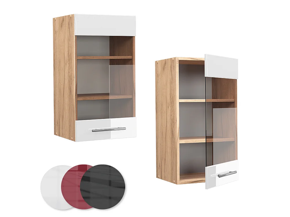Mobile da cucina in vetro bianco lucido 40x34.1x72 fame-line