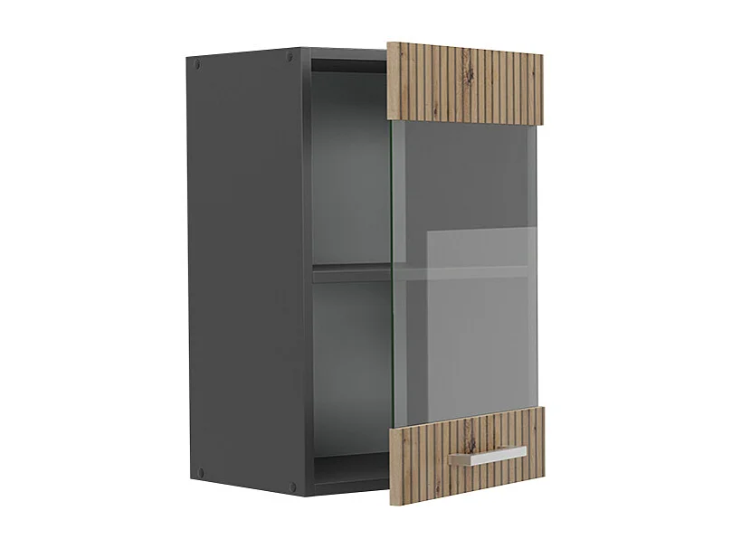 Armoire en verre chêne artisan 40x31x60 r-line
