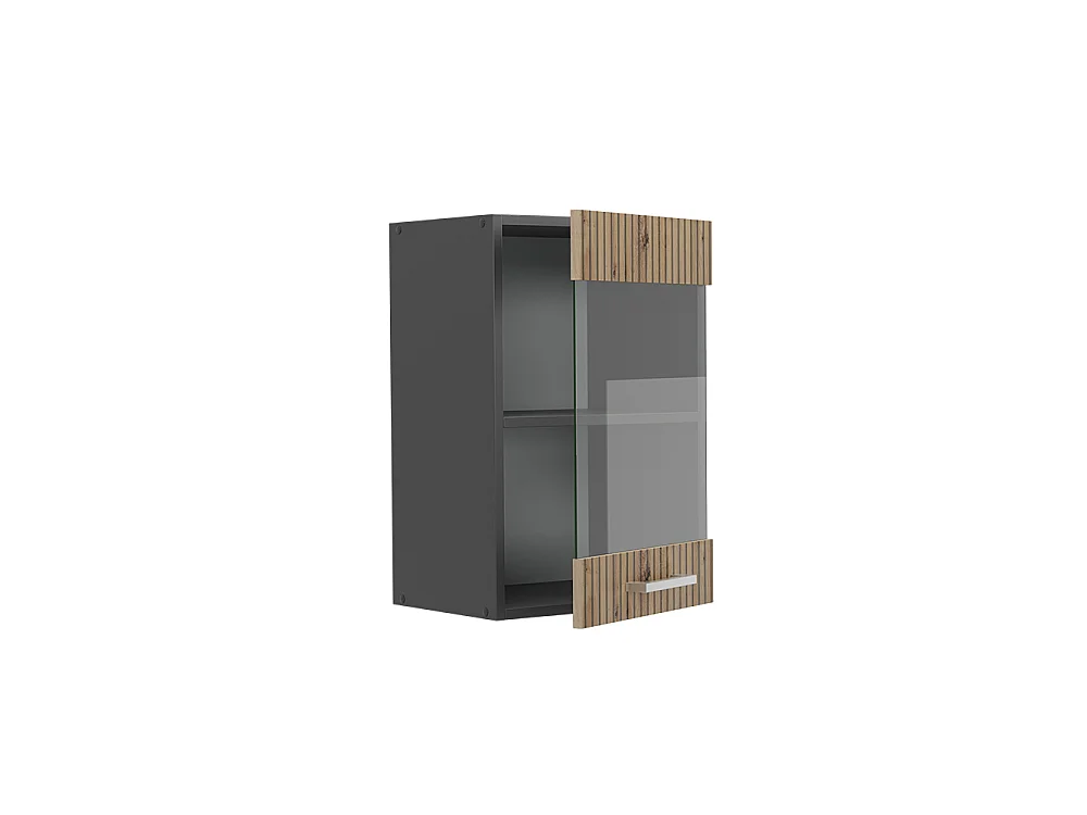 Armoire en verre chêne artisan 40x31x60 r-line