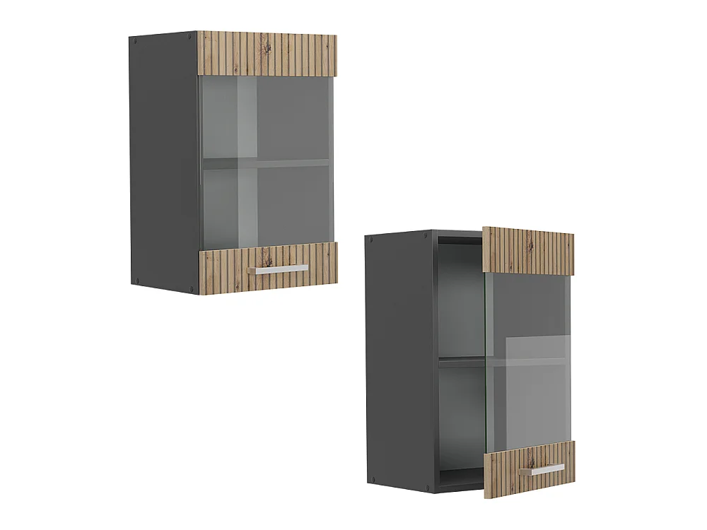 Armoire en verre chêne artisan 40x31x60 r-line