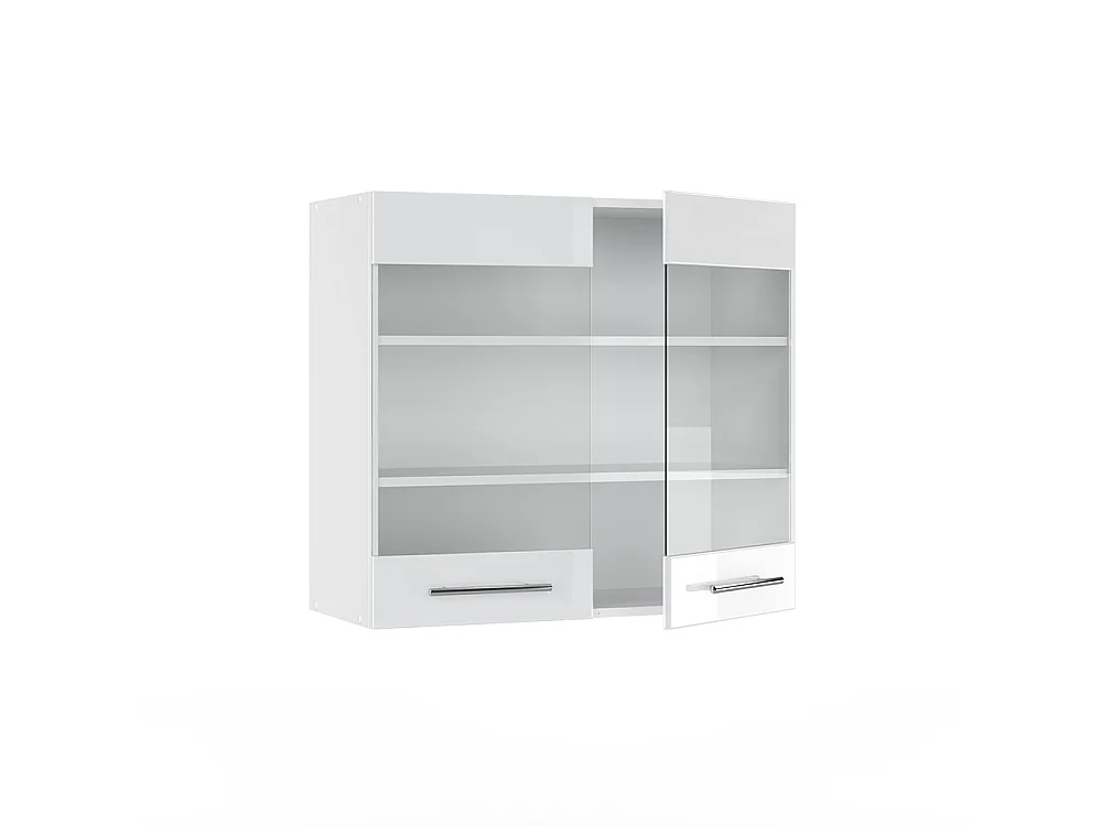 Mobile da cucina in vetro bianco lucido 80x34.1x72 fame-line