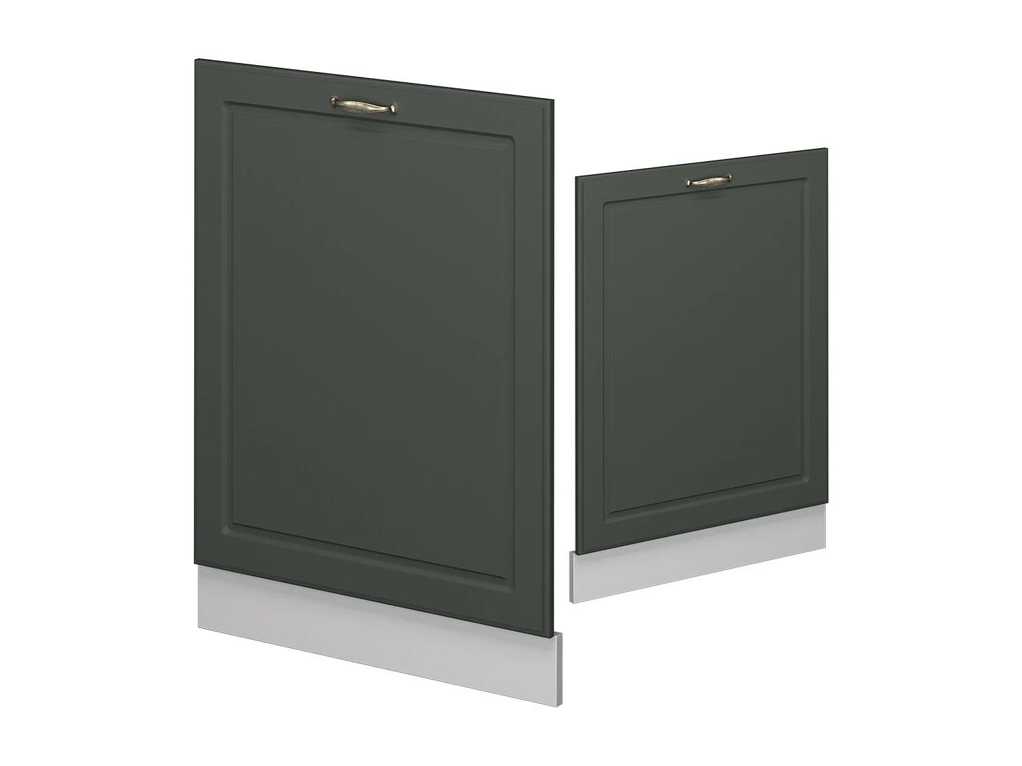 Façade de lave-vaisselle vert or campagne 60x1.6x81.8 fame-line