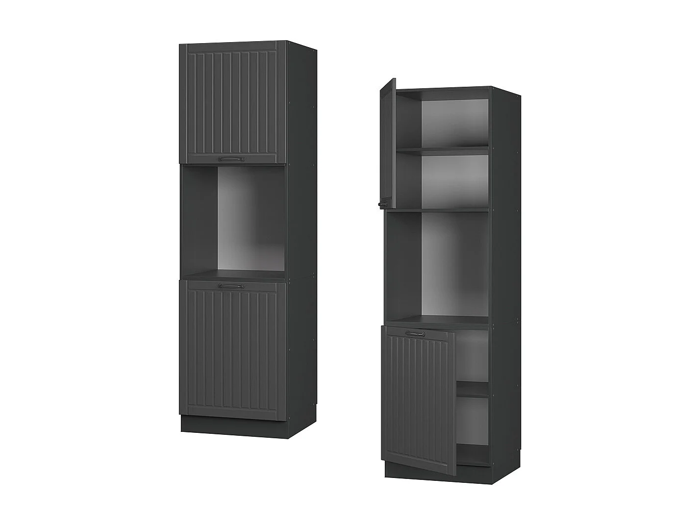 Ovenombouwkast donkergrijs 60x58x206.8 fame-line