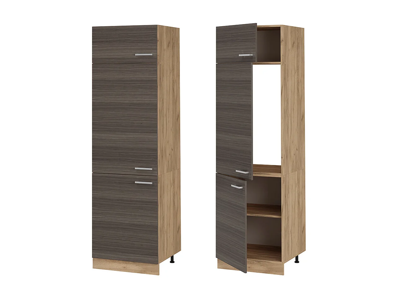 Armoire pour frigo gris noble 60x57.2x206.8 r-line