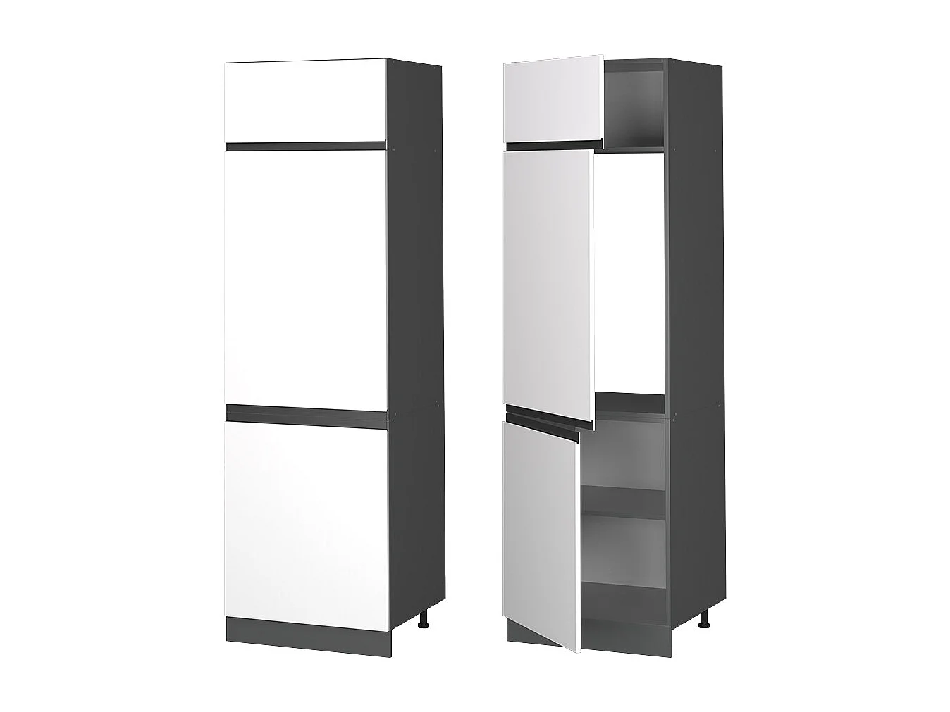 Armoire pour frigo blanc 60x57.2x206.8 r-line