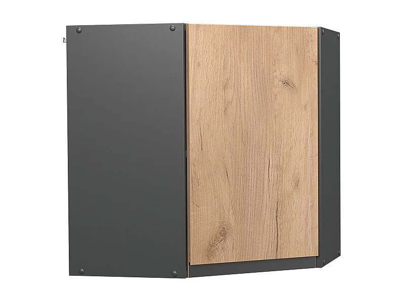 Armario colgante de esquina roble dorado 57x34.1x60 r-line