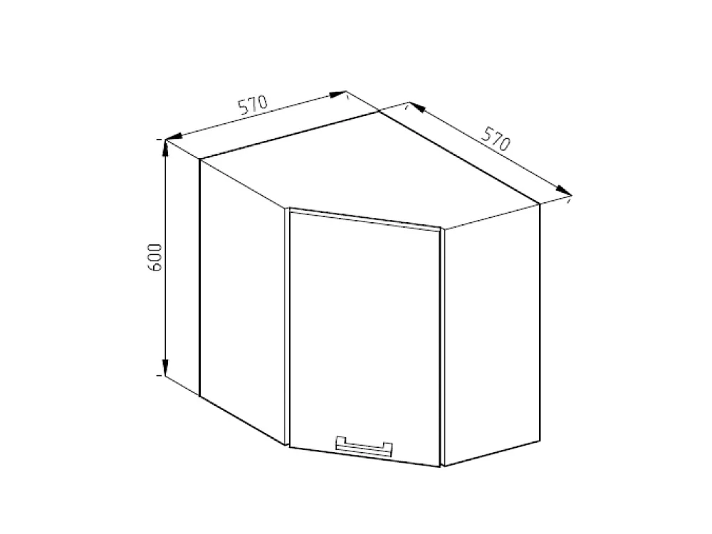 Mobile angolare da cucina Rovere dorato 57x34.1x60 r-line