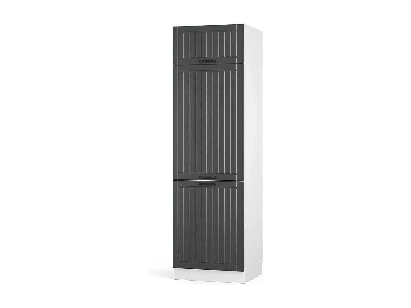 Armoire pour frigo anthracite campagne 60x58.1x206.8 fame-line