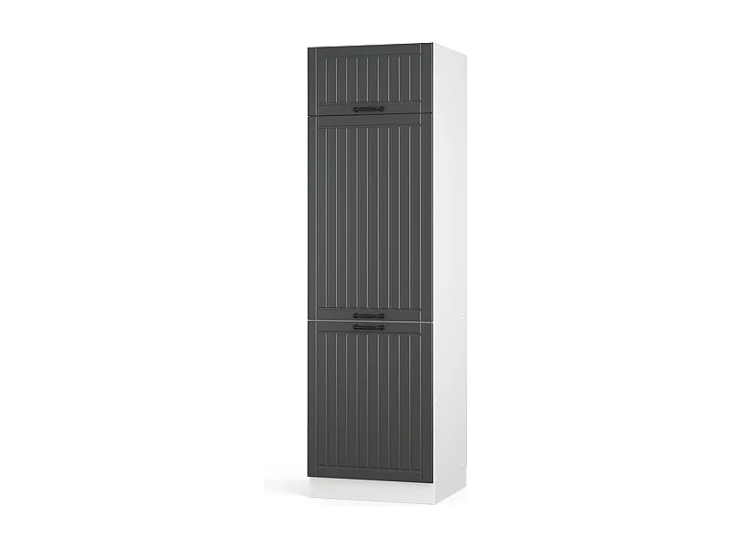 Armoire pour frigo anthracite campagne 60x58.1x206.8 fame-line