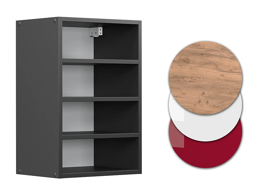 Hangende kast antraciet 40x29x60 r-line