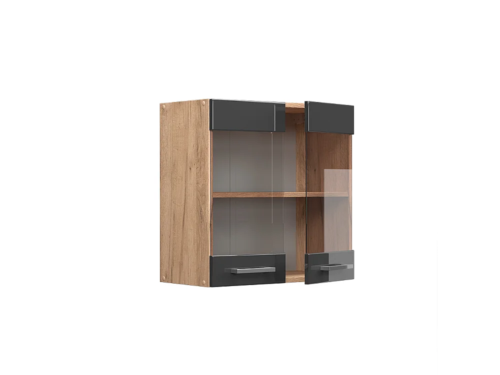 Armoire en verre anthracite haute brillance 60x31x60 r-line