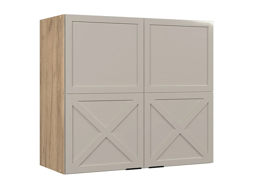 Armoire en verre grisbeige 80x34.1x72 fame-line