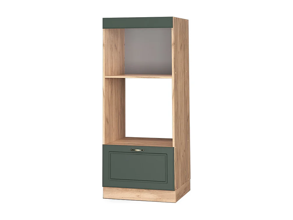Armoire micro-ondes vert or campagne 60x58.1x153.6 fame-line