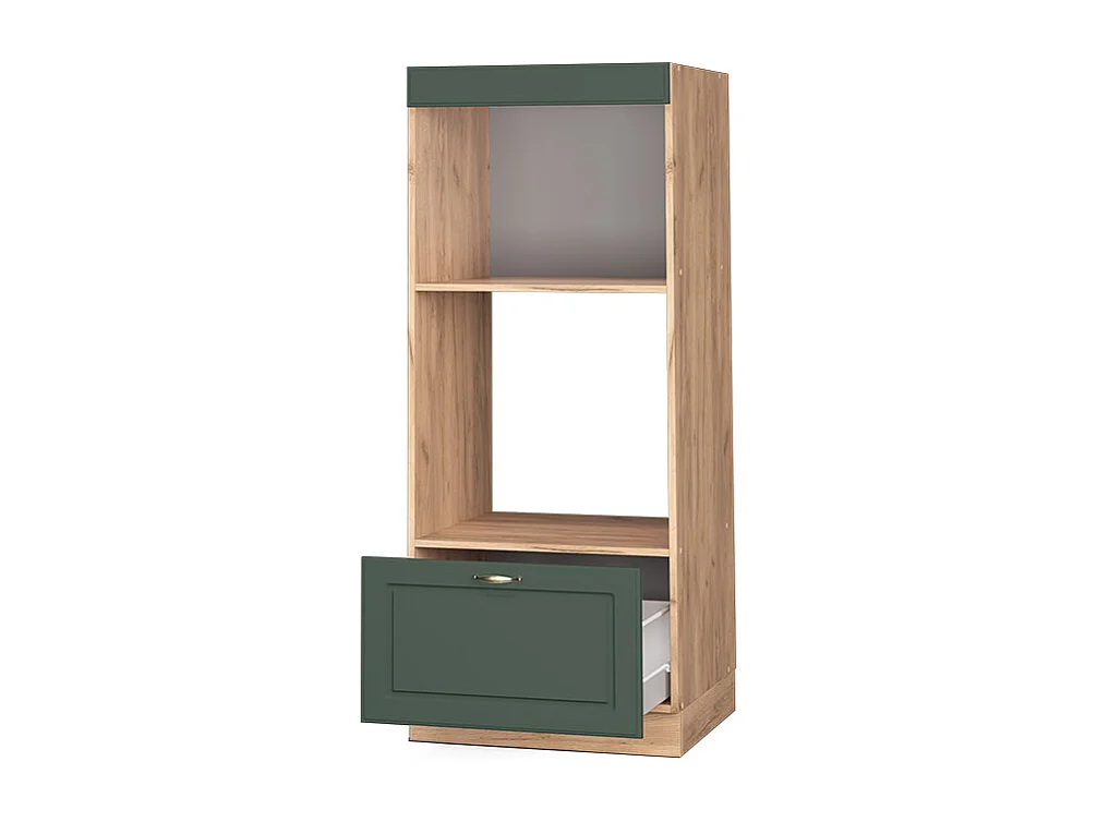 Armoire micro-ondes vert or campagne 60x58.1x153.6 fame-line