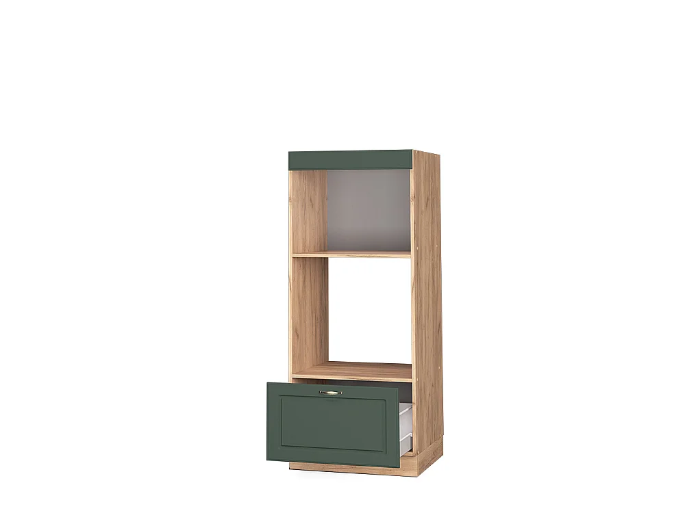 Armoire micro-ondes vert or campagne 60x58.1x153.6 fame-line